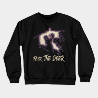 Fear The-Deerfunny gift for Milwaukee Basketball Buck Crewneck Sweatshirt